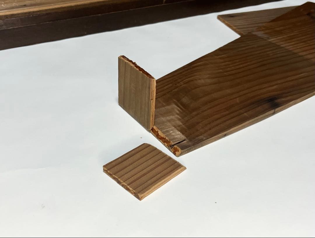 ビンテージ　木製ガラスケース　ガラスラック　昭和レトロ　飾り台