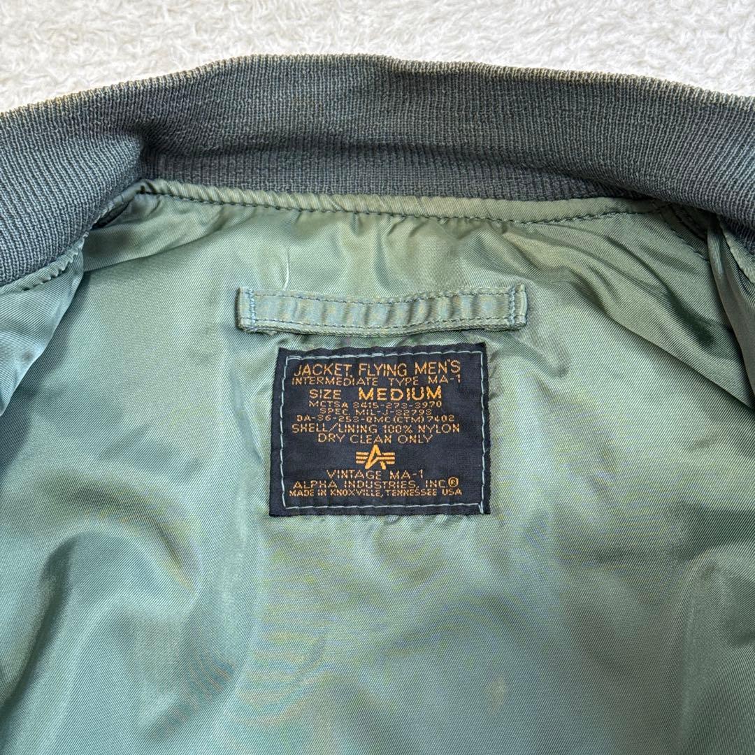 USA製 50s復刻 アルファインダストリーズ MA-1 フライトジャケット M
