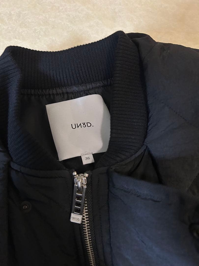 美品★ レイヤードライクキルティングコート