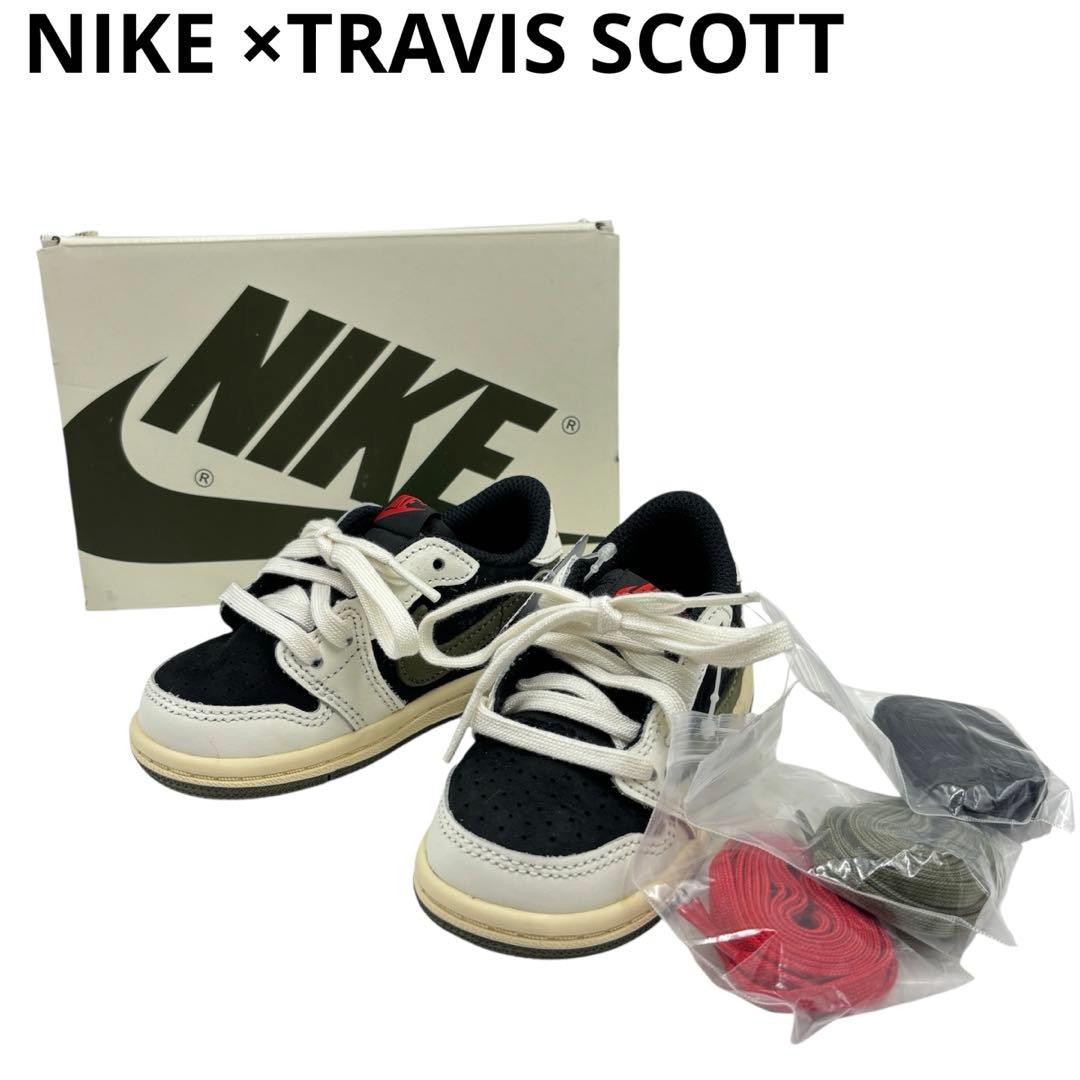 【新品未使用】NIKE ×TRAVIS SCOTT AJ1 ブラック×オリーブ