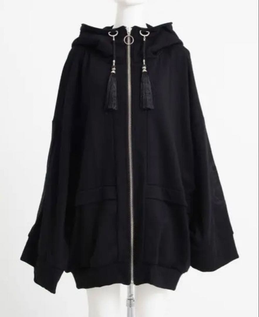 ililil【蛇昇華界】着物パーカー　ブラック