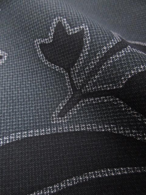 未着用に近い！美品＊７マルキ＊本場大島紬＊インパクト大＊訪問着＊１６７ｃｍ裄６５