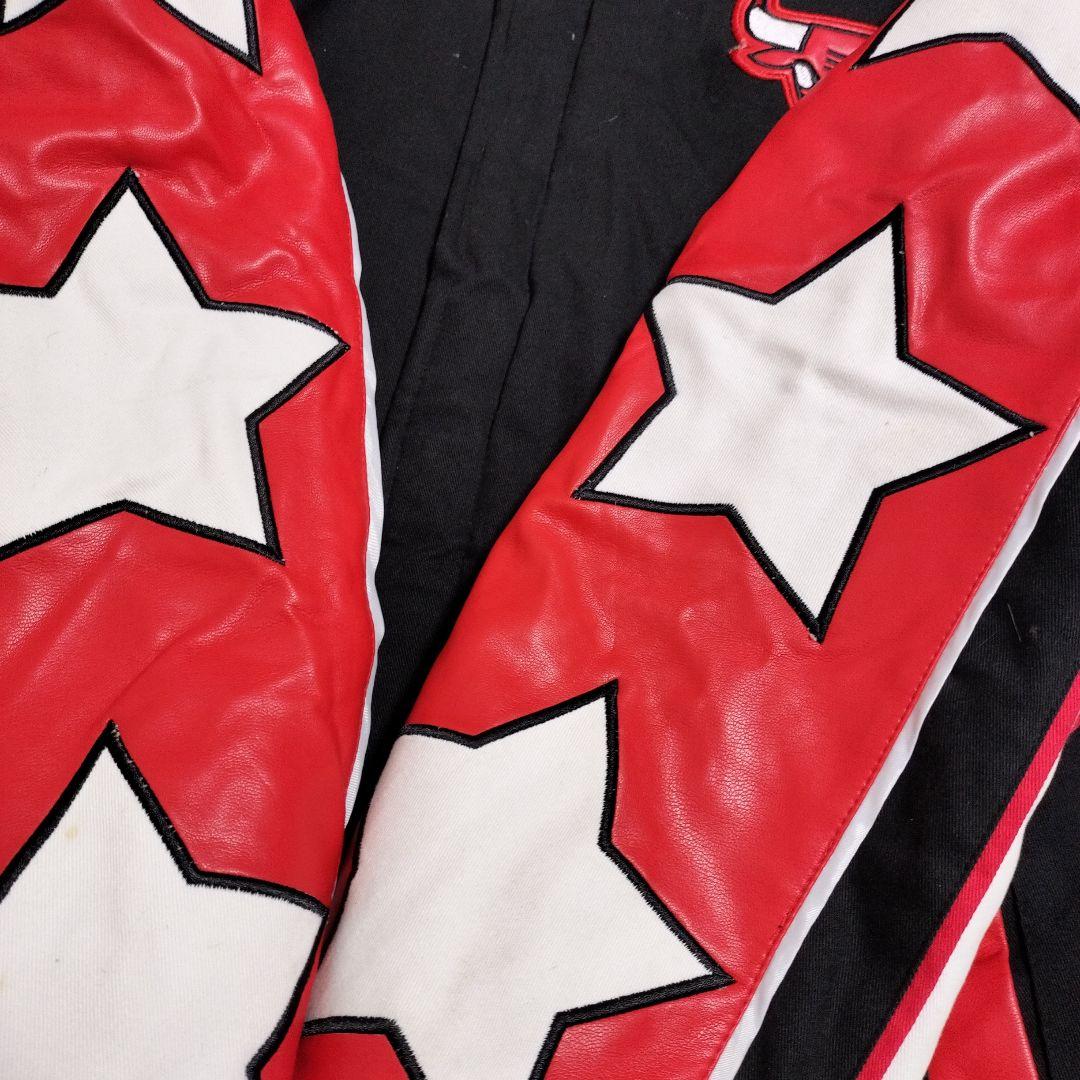 シカゴブルズ スタジャン PUレザー 古着 XL