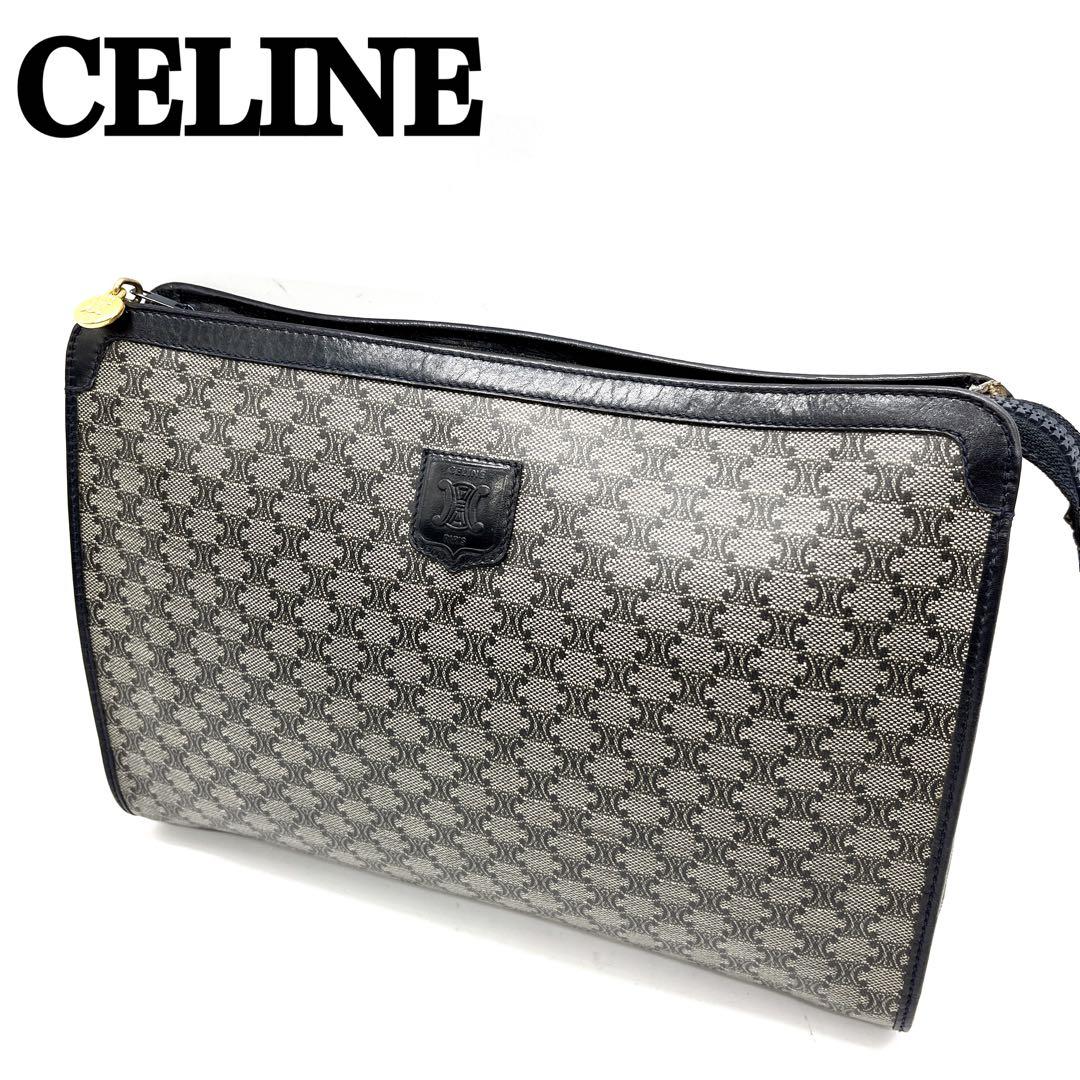 セリーヌ オールド クラッチバッグ セカンドバッグ ポーチ マカダム イタリア製