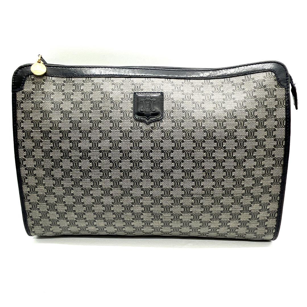 セリーヌ オールド クラッチバッグ セカンドバッグ ポーチ マカダム イタリア製