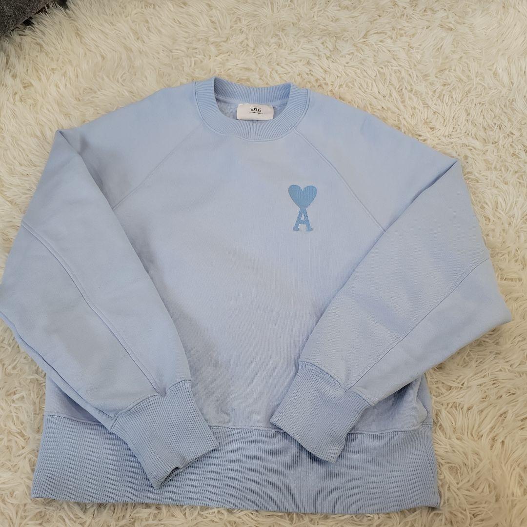 Ami　水色　ロゴ　スウェット　トレーナー　かわいい