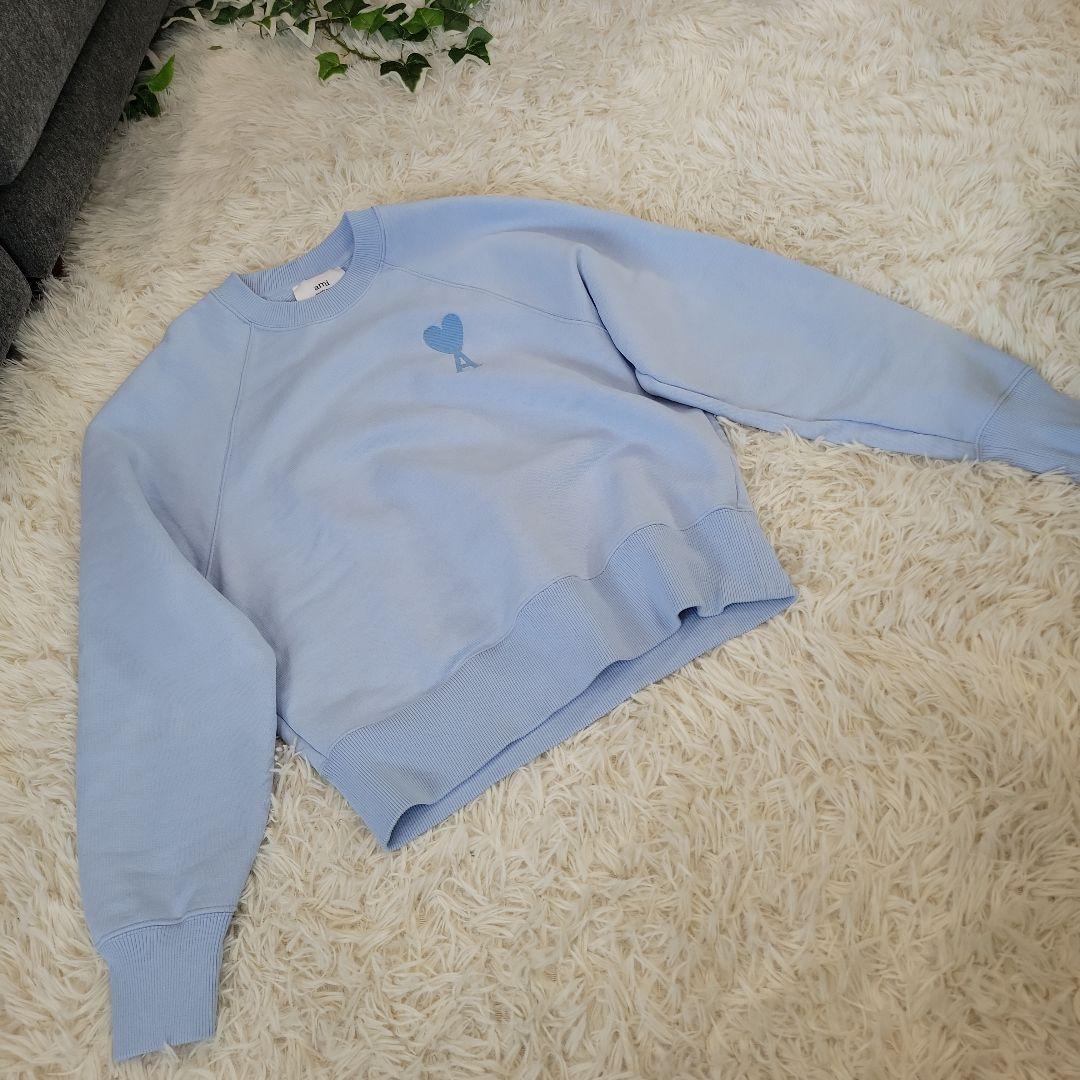 Ami　水色　ロゴ　スウェット　トレーナー　かわいい
