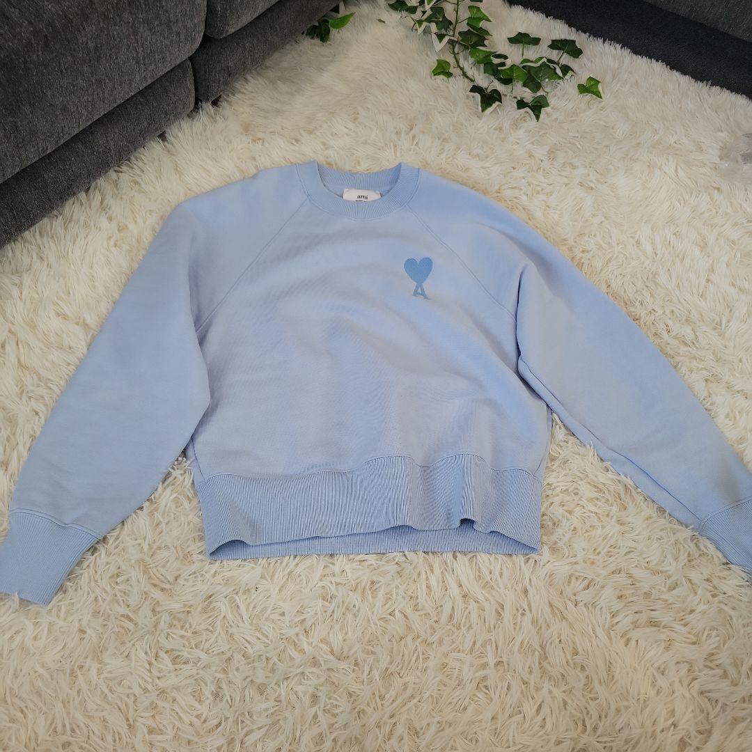 Ami　水色　ロゴ　スウェット　トレーナー　かわいい