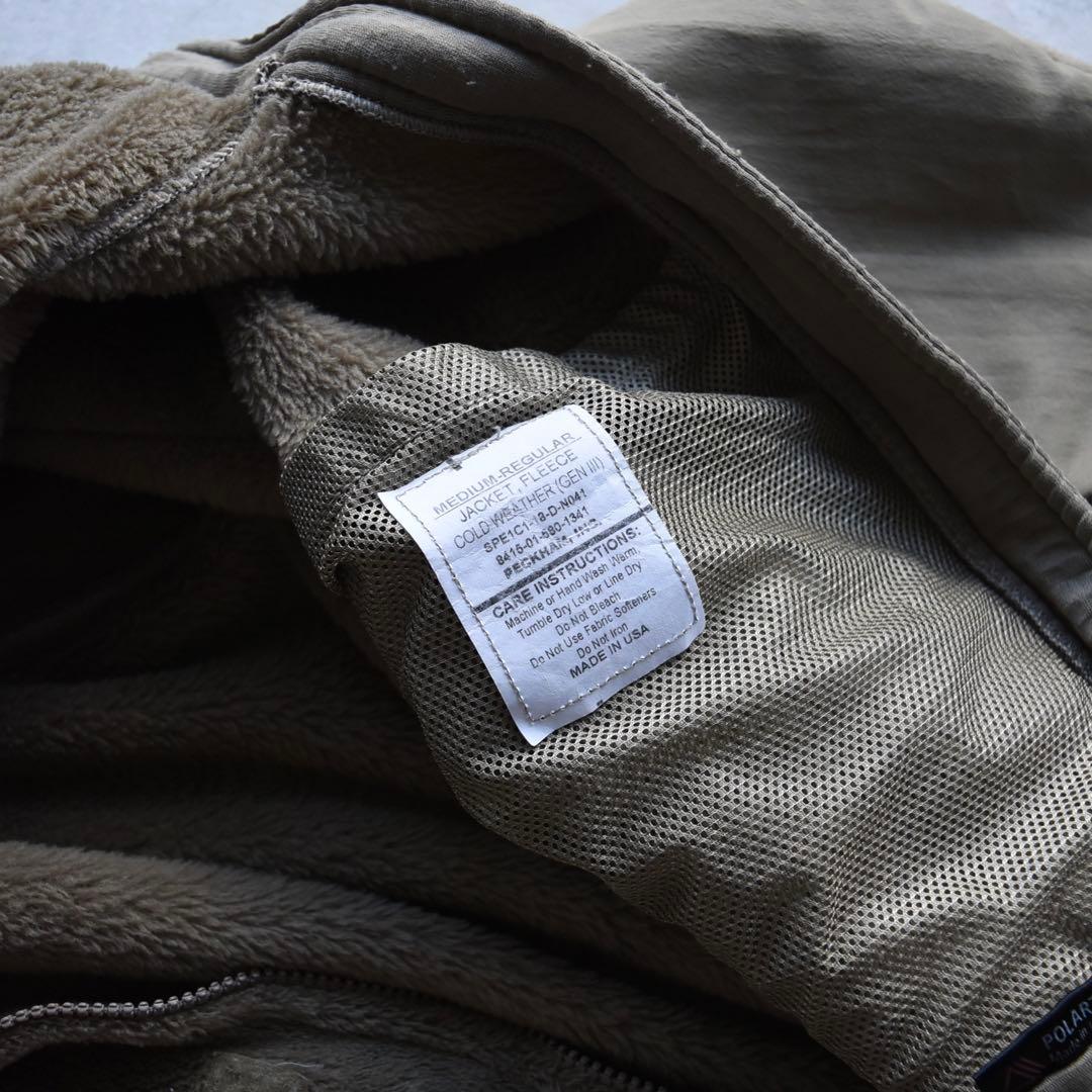 ECWCS レベル3フリースジャケット コヨーテ エクワックス M-R 米軍実物