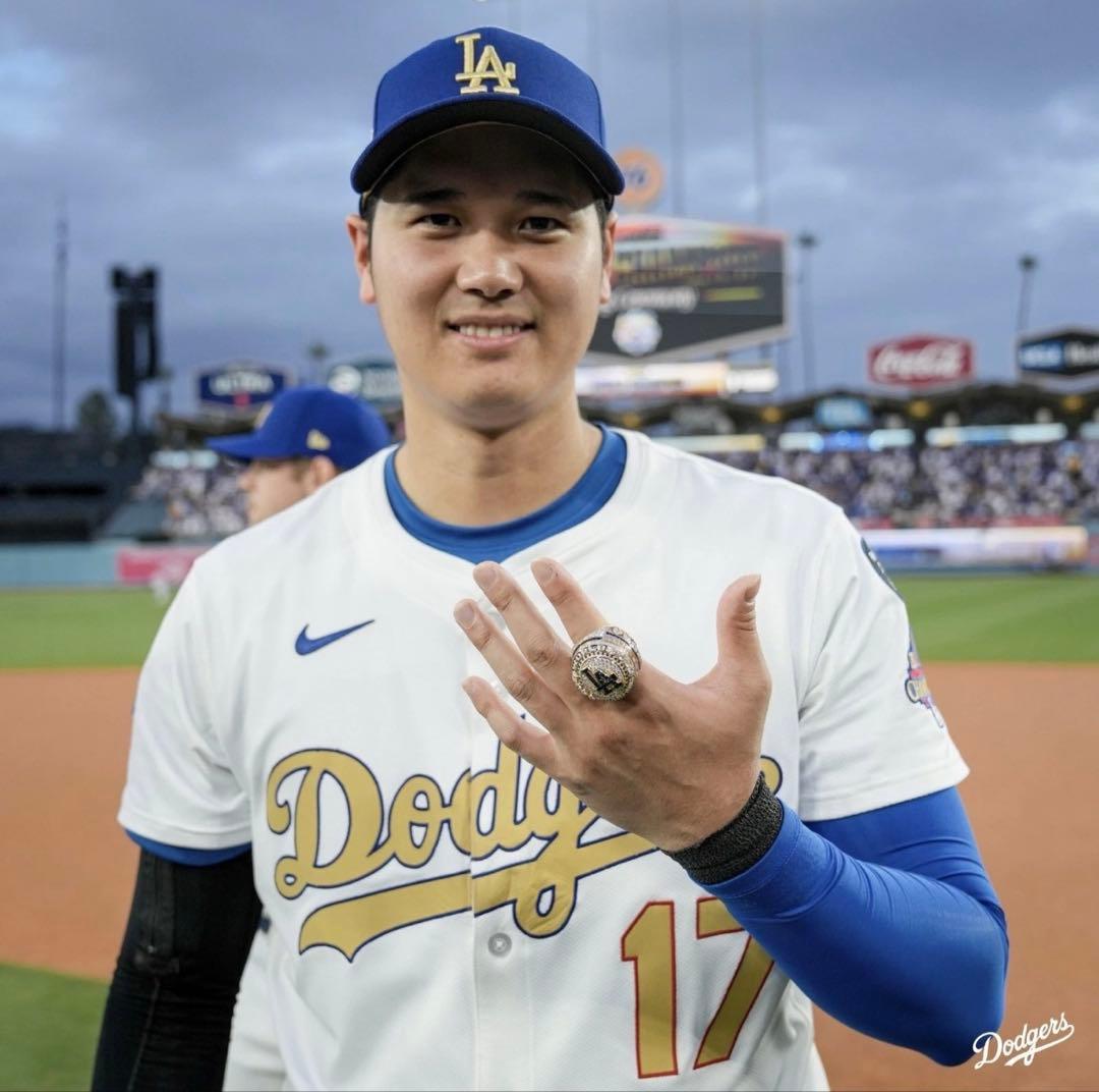 祝優勝！大谷翔平　ロサンゼルス　ドジャース　チャンピオンリング
