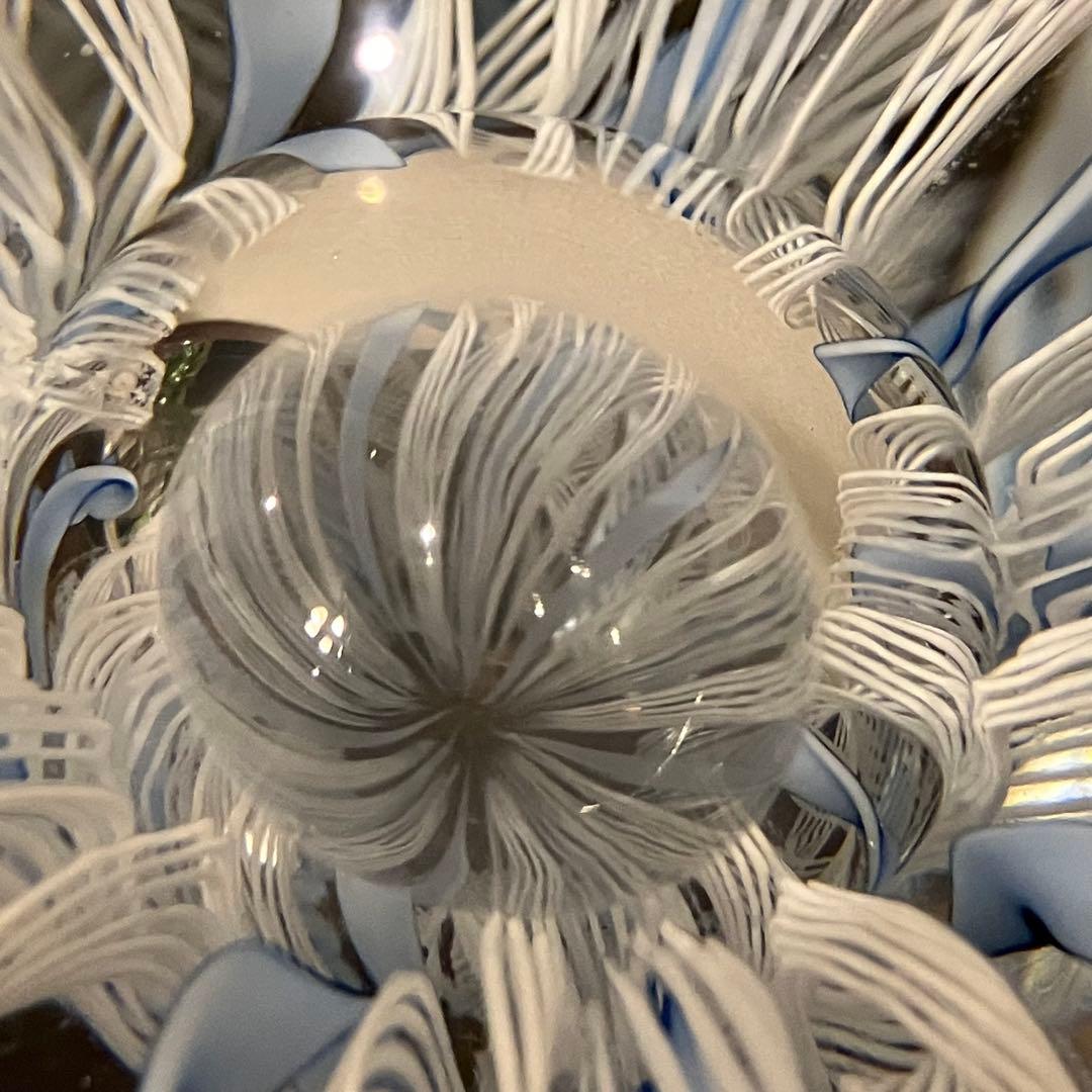 Murano glass ベネチアングラス　レース　ペーパーウエイト