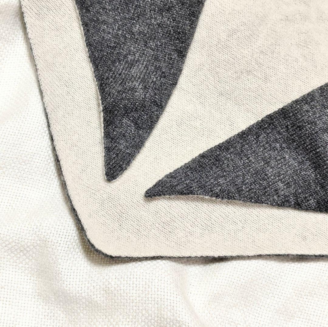 ASAUCEMELERアソースメレWAKOカシミヤ100%トライアングルストール