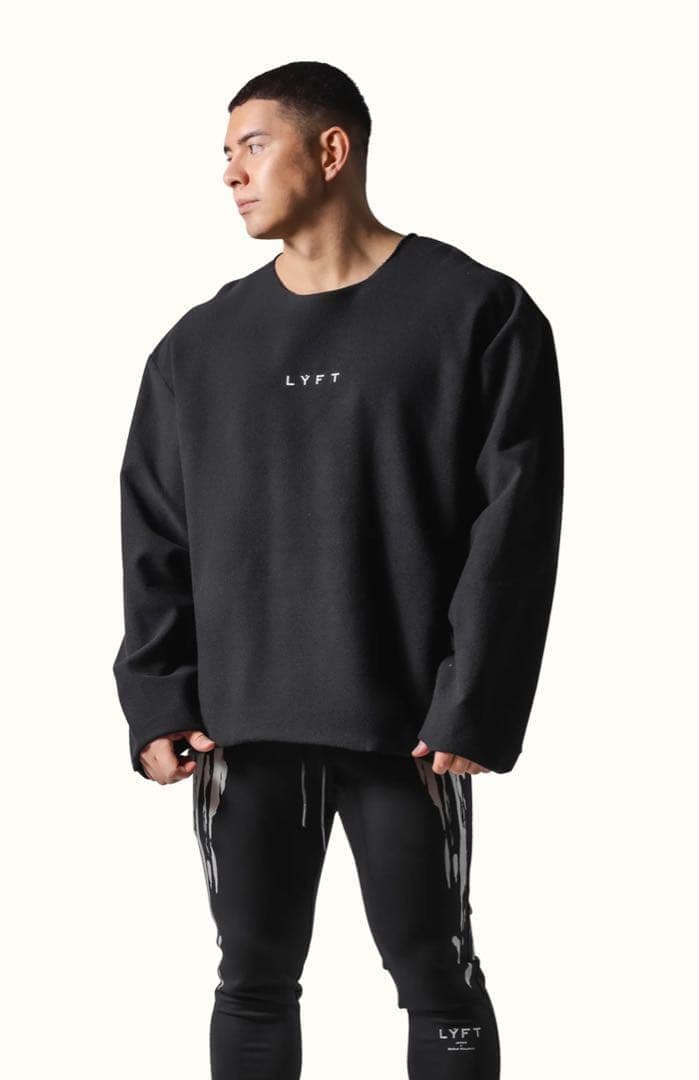 トップス LYFT KNIT LIKE LOOSE SWEAT SHIRT