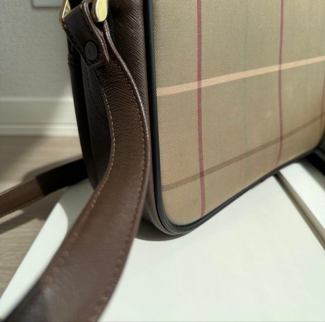 【美品】BURBERRY チェック ショルダーバッグ