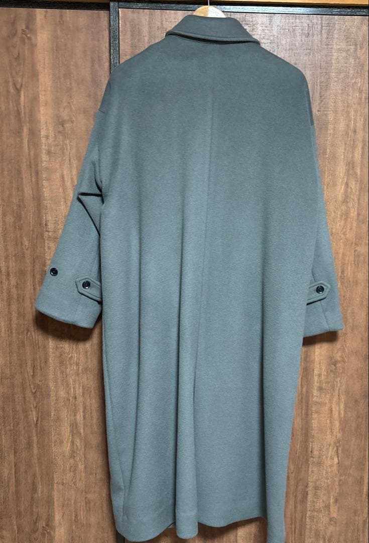 かぐれ　ウールバルマカンコート　ロング丈