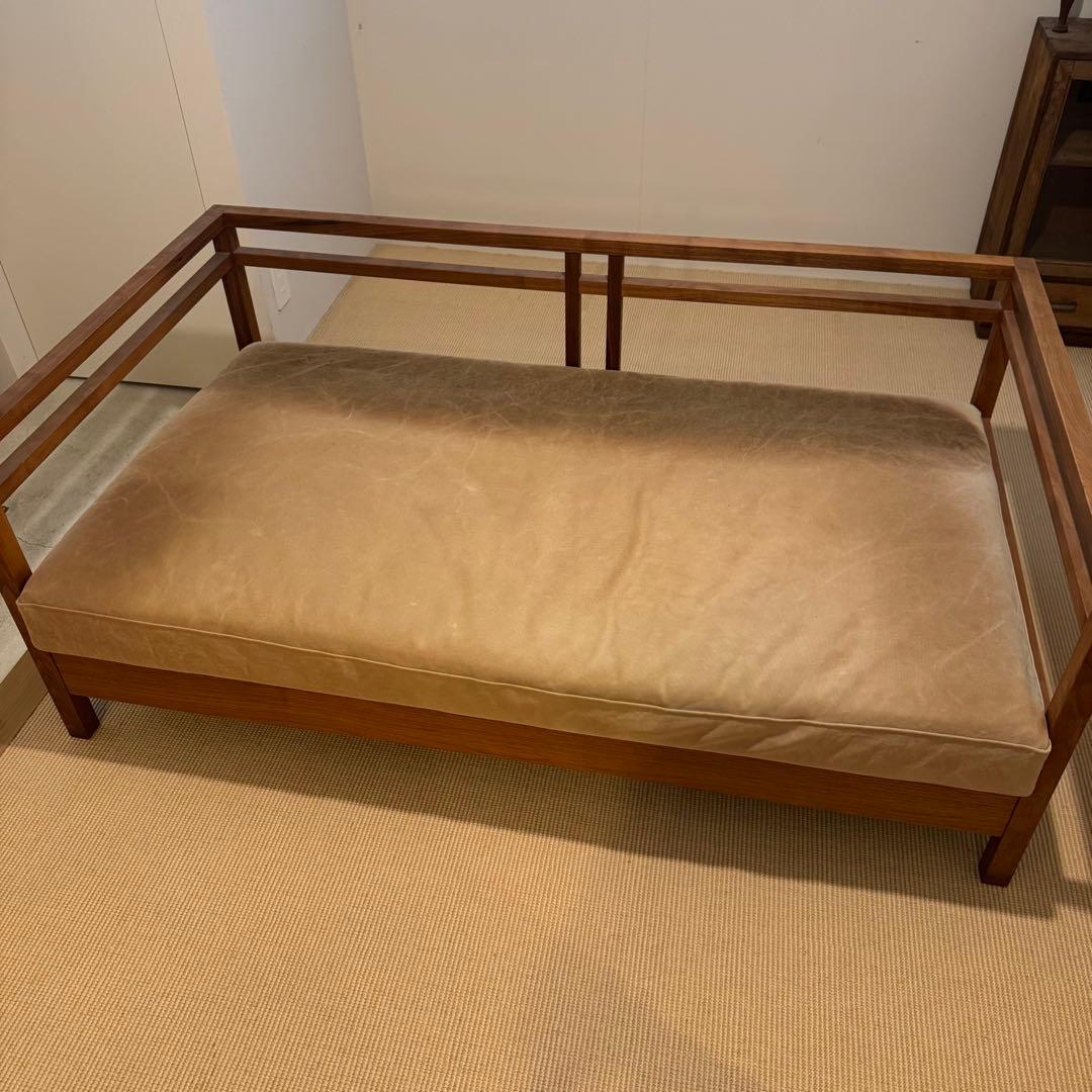 【shika】広松木工 リポーゾソファ／ベージュ2人掛けソファ