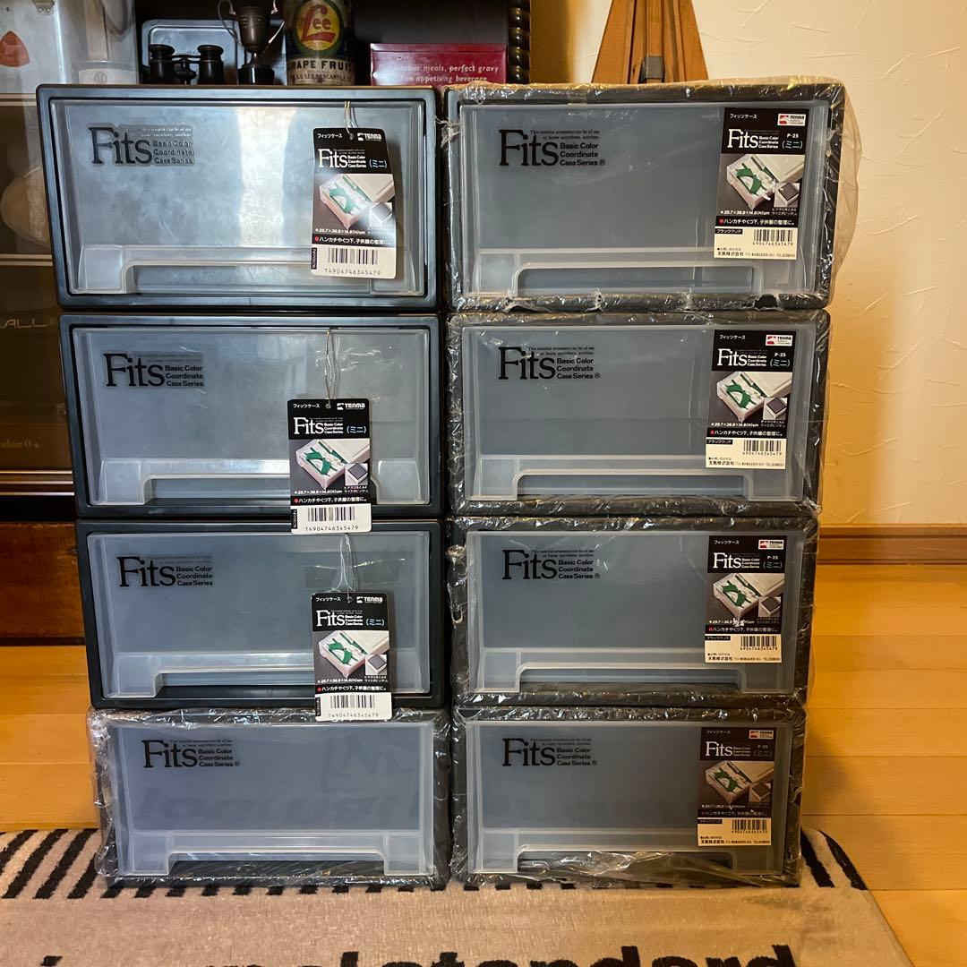 【未使用品・8個】フィッツ FITS 収納ケース ミニ BOX 天馬 ボックス