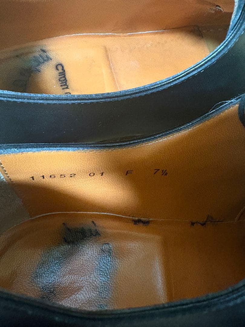 Santoni ダブルモンクストラップ 黒革靴 7.5