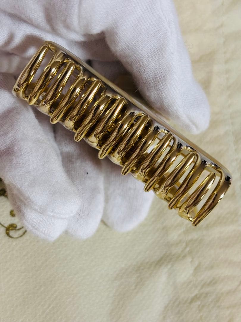 【極美品/2個組】アッカ　acca マーブル　クリップ　茶　クリーム