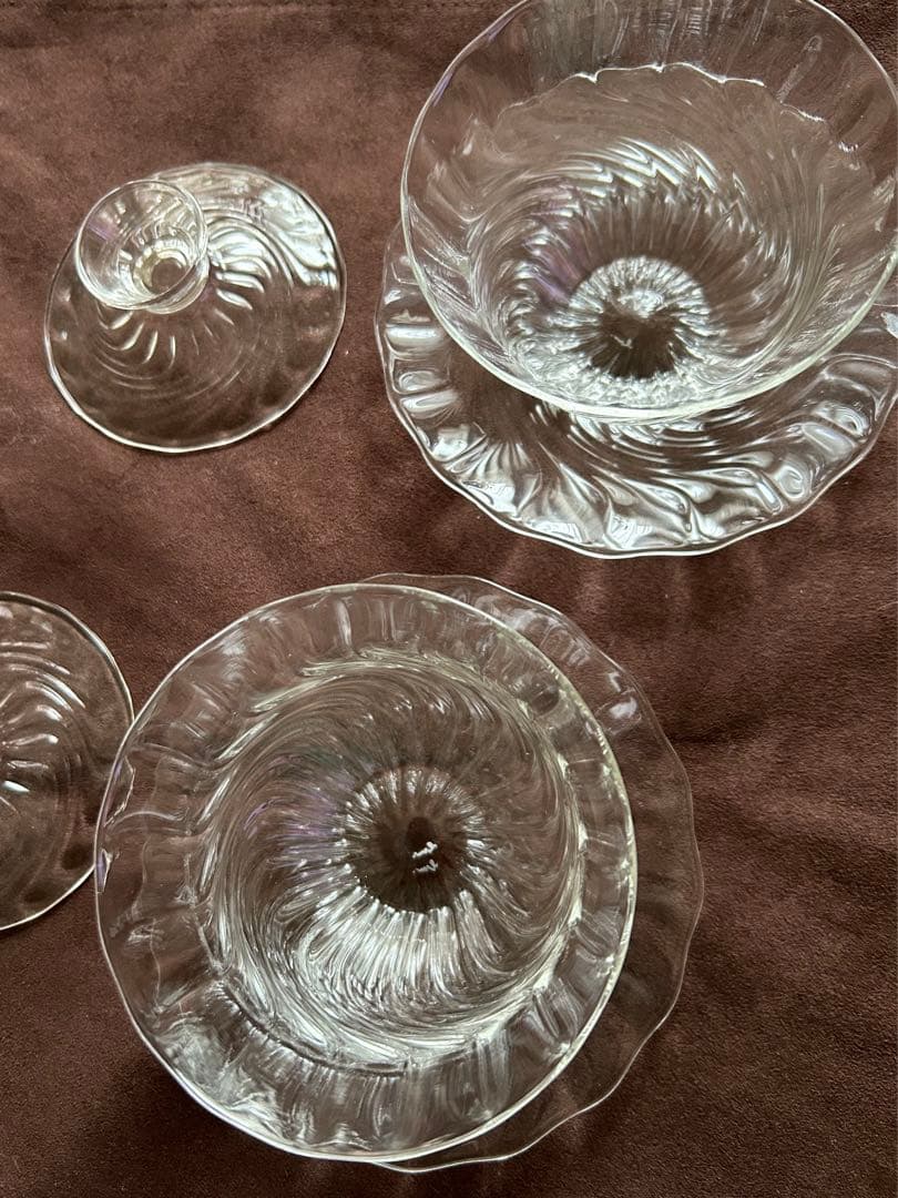 glass atelier えむに　蓋碗　Flow ペア　えむにガラス