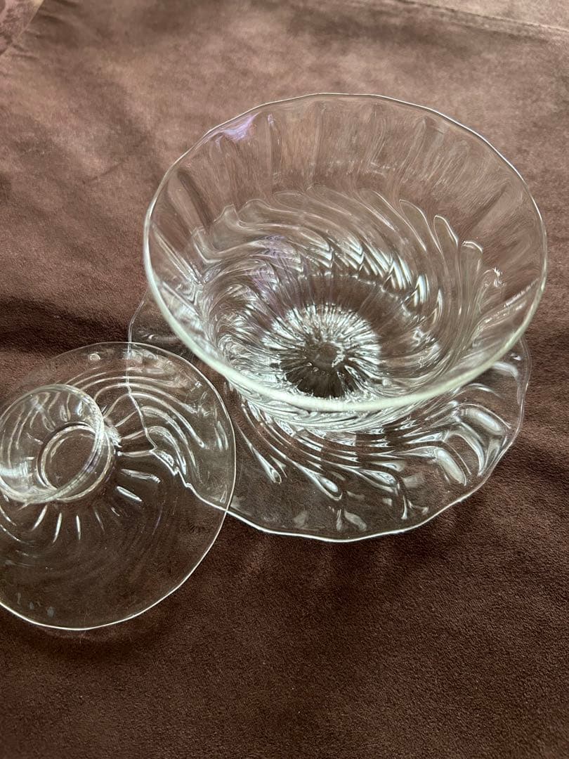 glass atelier えむに　蓋碗　Flow ペア　えむにガラス