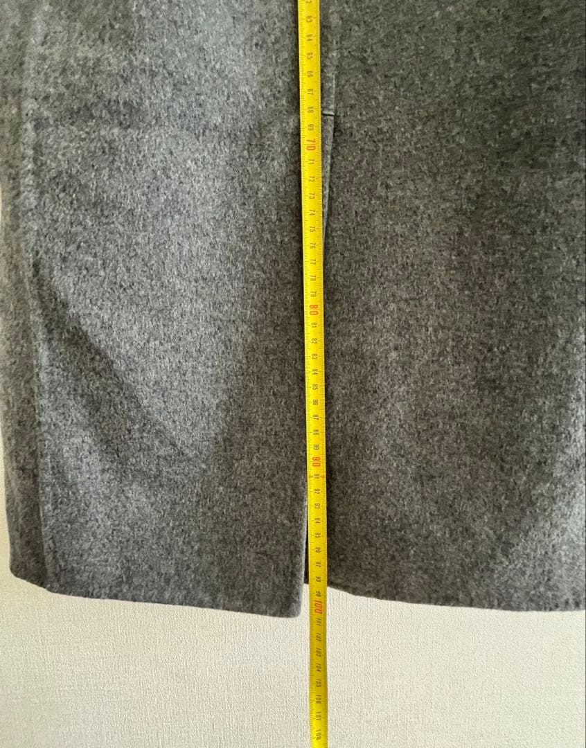 Louis Vuitton size46美品グレーコート ウール90%ヴィトン