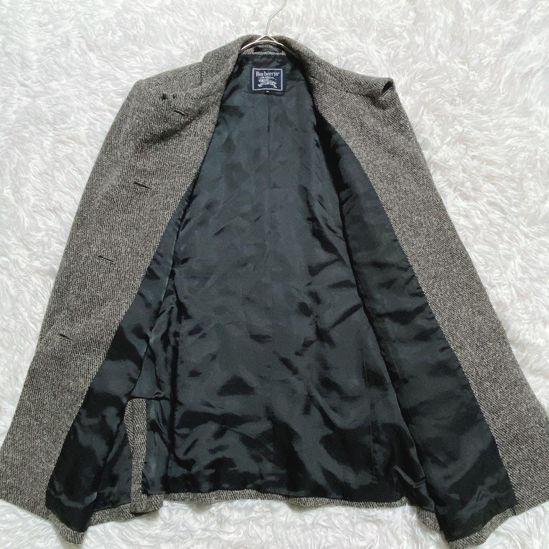 こむぎ ⭐️バーバリーズ　ツイード　ウールコート　チェスターコート　サイズ