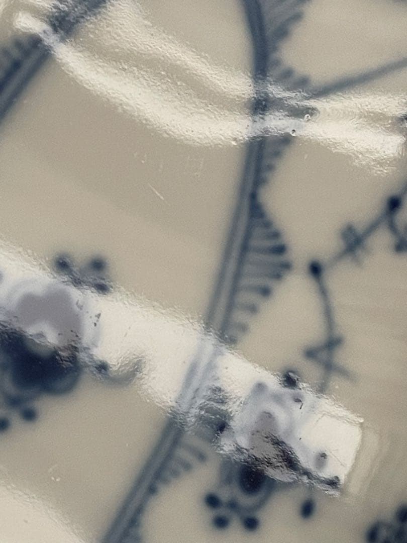 【美品】ロイヤルコペンハーゲン　ブルーフルーテッド　ハーフレース　ピックル