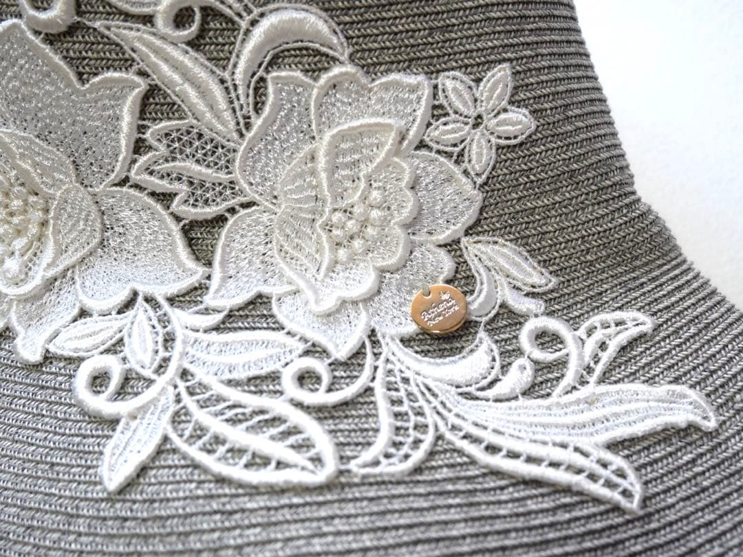 Athena New York アシーナニューヨークフラワー刺繍ハット帽子