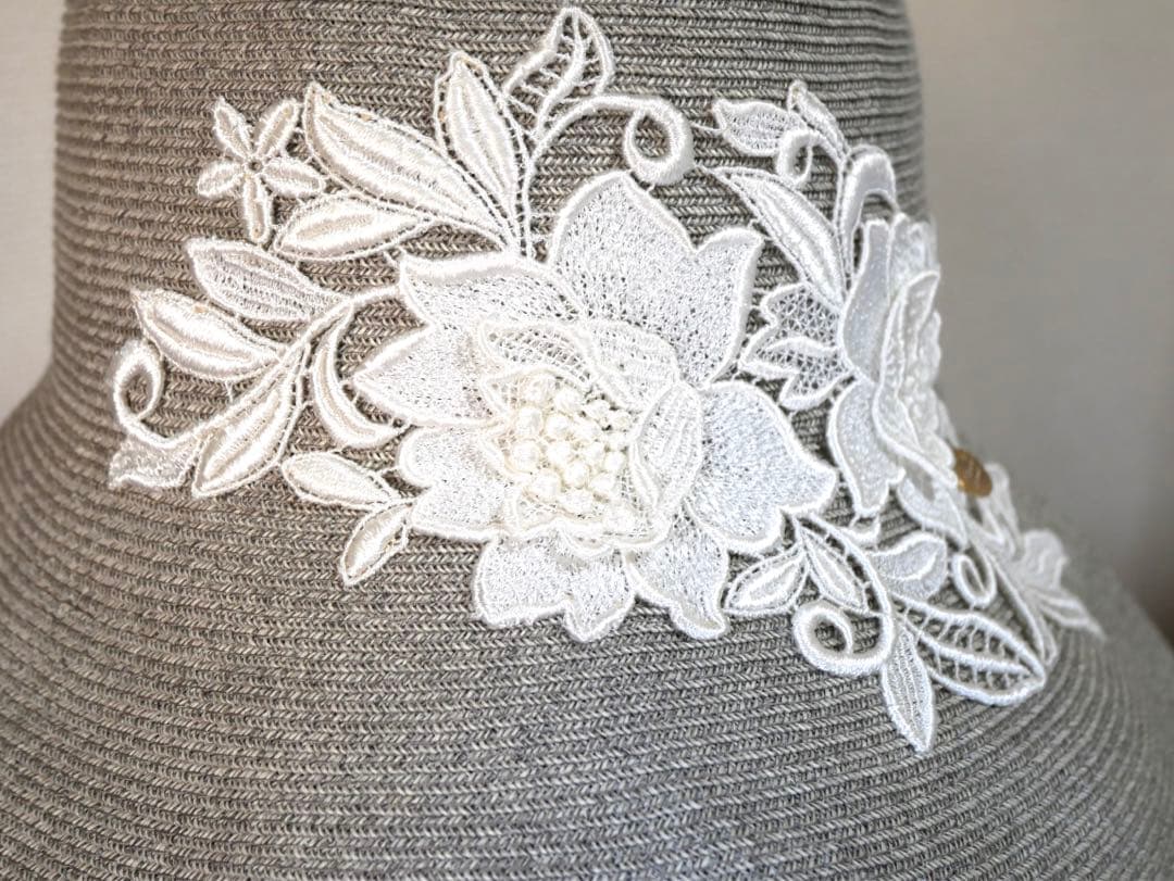 Athena New York アシーナニューヨークフラワー刺繍ハット帽子