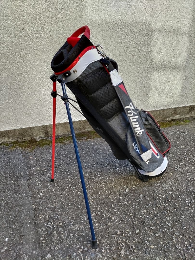 ゴルフスタンドバッグ グレー/レッド