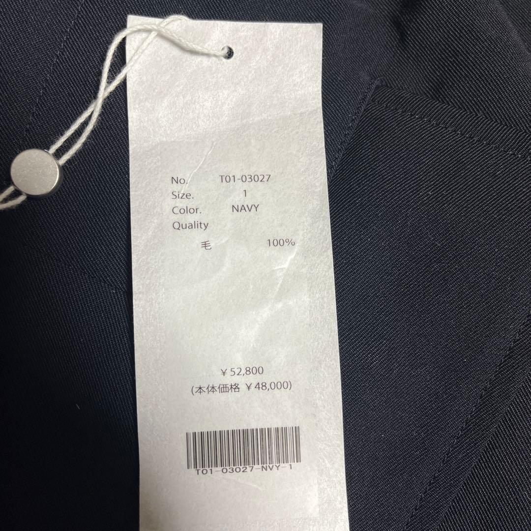 COMOLI ウールギャバ6Pパンツ　ネイビー　サイズ1