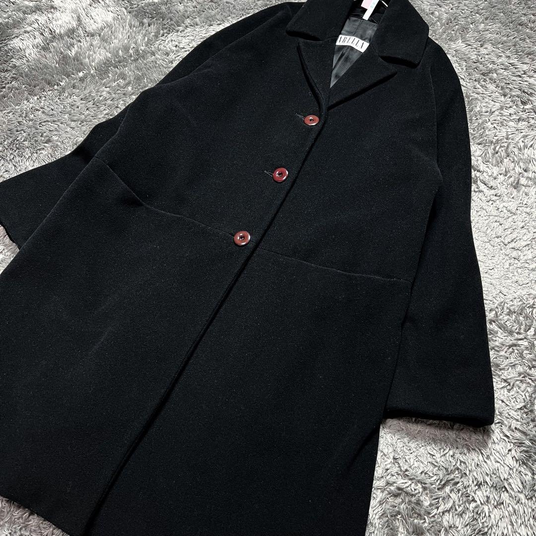 MaxMara MARELLA ウール チェスターコート XL相当　イタリア製