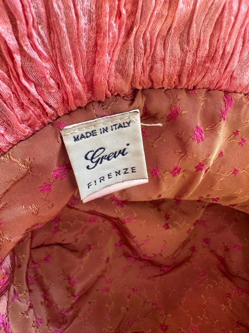 美品⭐︎フラワー装飾付きピンクハット