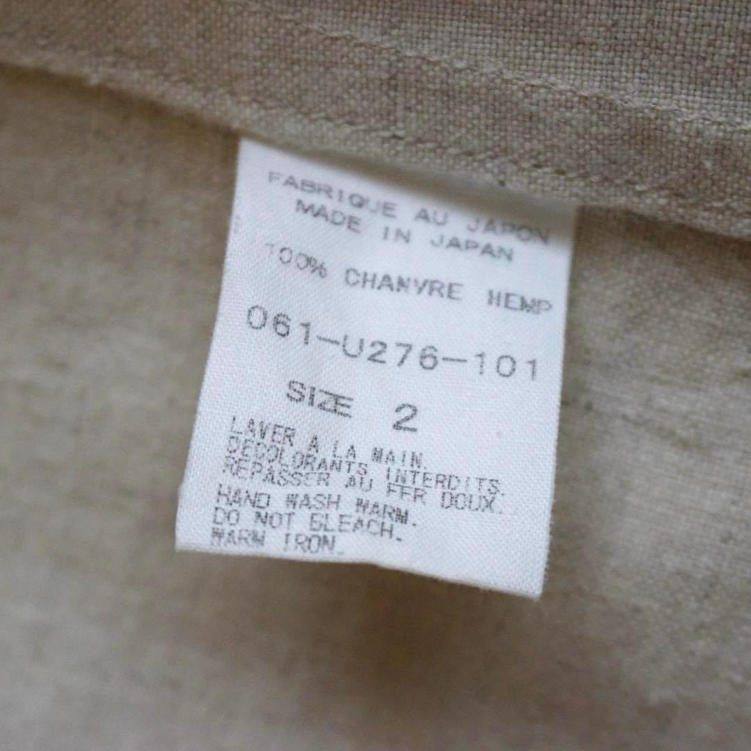 ARTS&SCIENCE テーラードジャケット スタンドカラー ヘンプ M