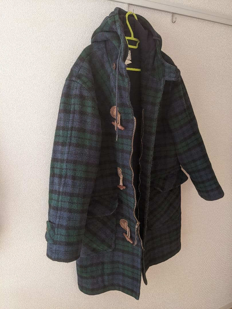 【chack】L.L.Bean チェック柄ダッフルコート MEDIUM