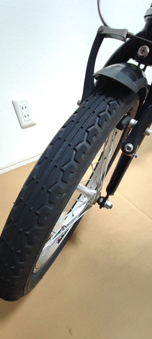 キャプテンスタッグ 折りたたみ自転車 アルミ 軽量 16インチ ブラック