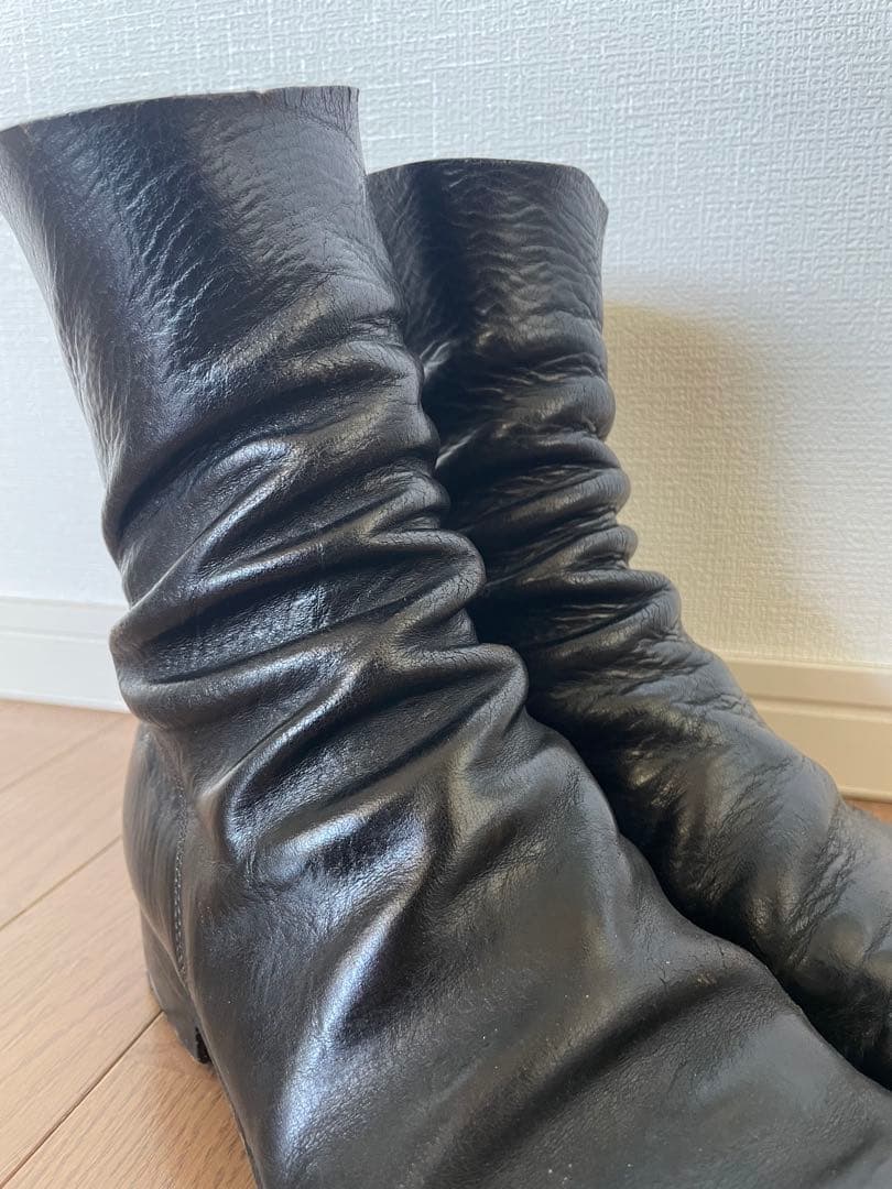 Guidi 988 バックジップ レザー ブーツ