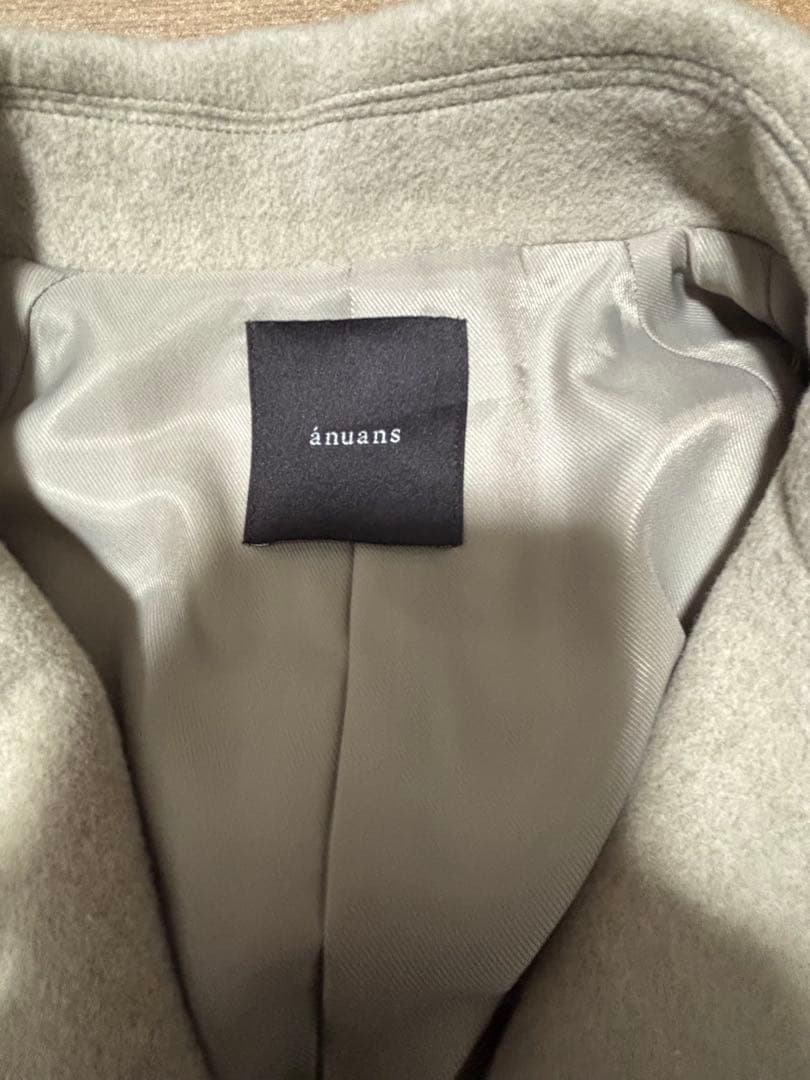 anuans ✨ウールトレンチコート 2024AW ♡GREY BEIGE