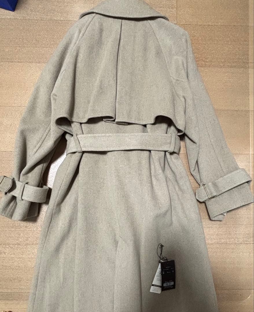 anuans ✨ウールトレンチコート 2024AW ♡GREY BEIGE