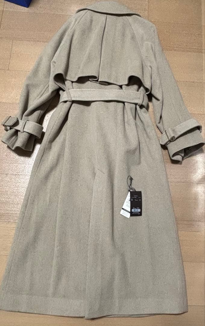 anuans ✨ウールトレンチコート 2024AW ♡GREY BEIGE