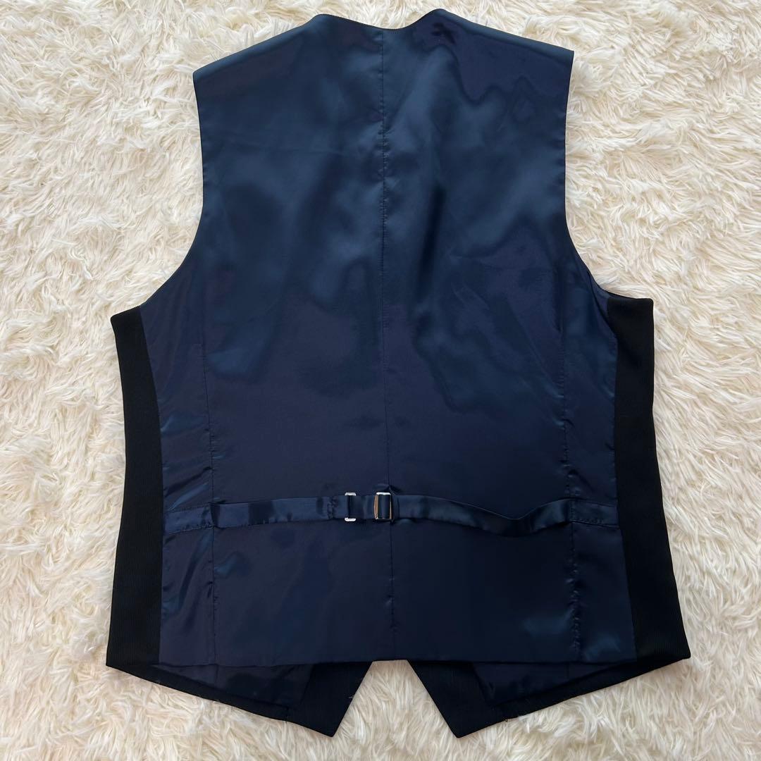 3ピース AB6 SUIT SELECT セットアップスーツ ネイビー