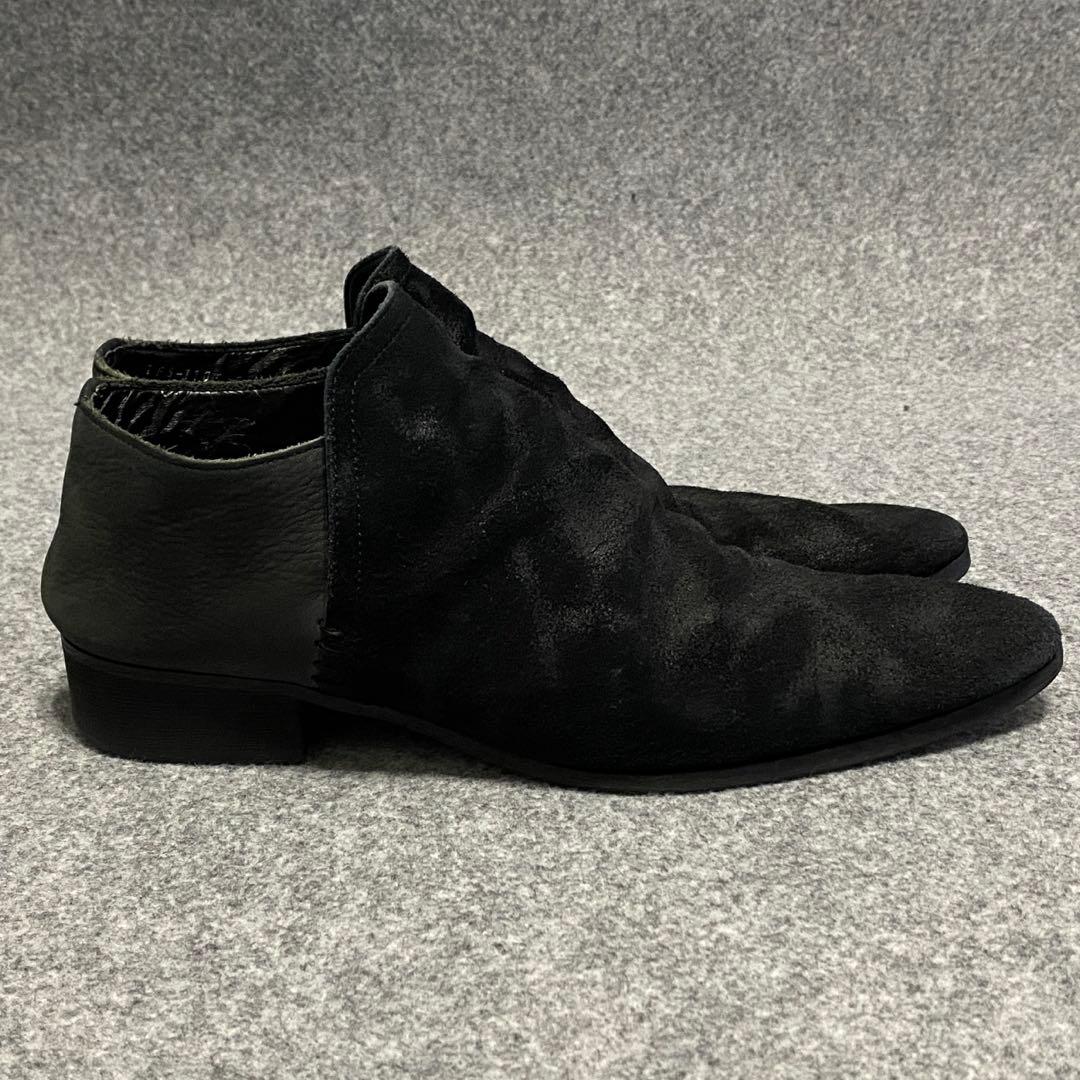 TORNADO MART コーティング加工 レザー ヒール シューズ ミュール