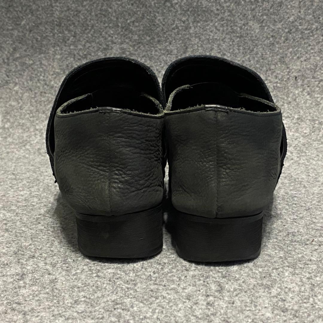 TORNADO MART コーティング加工 レザー ヒール シューズ ミュール