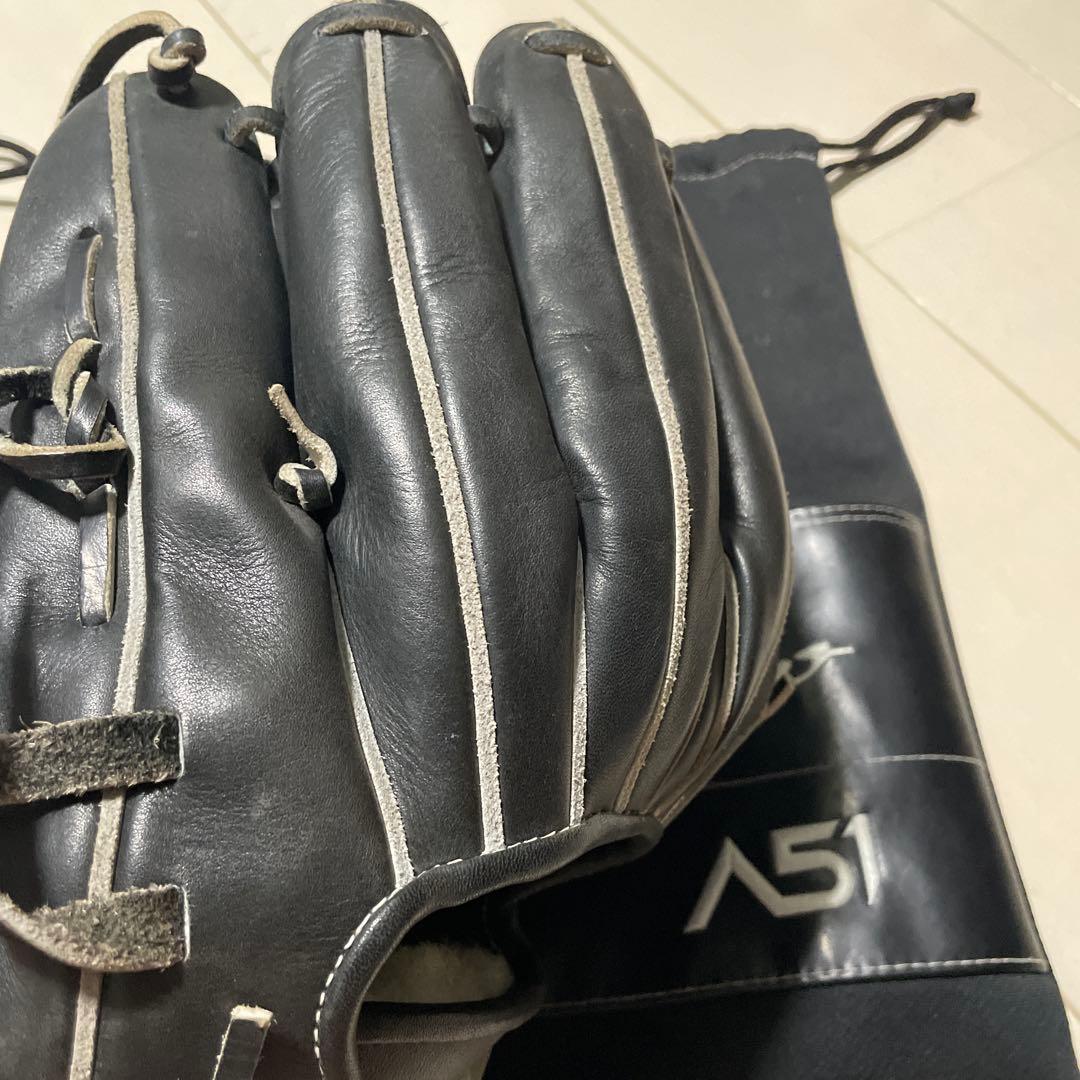 MizunoPro A51 軟式グローブイチローモデル 黒 クリーナー付き