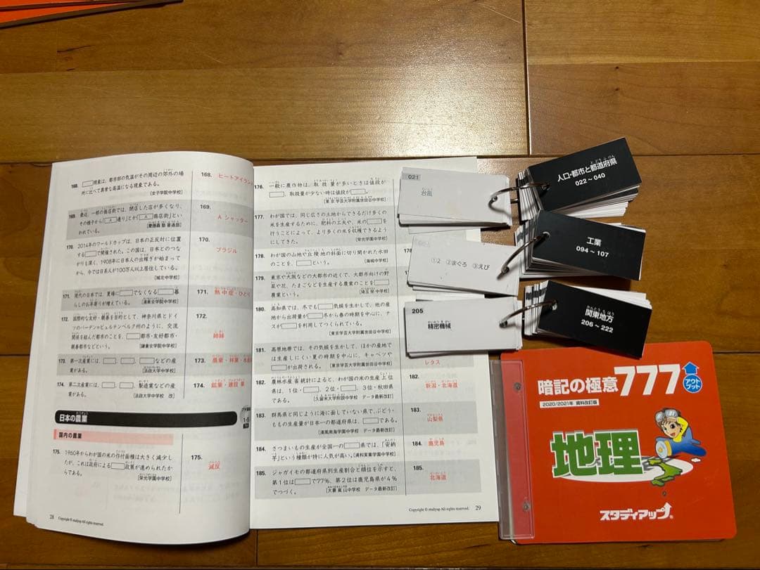 暗記の極意 777 地理 2020/2021年