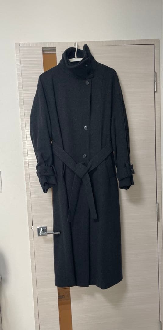 UNITED TOKYO スタンドカラーロングコート　BLACKサイズ1