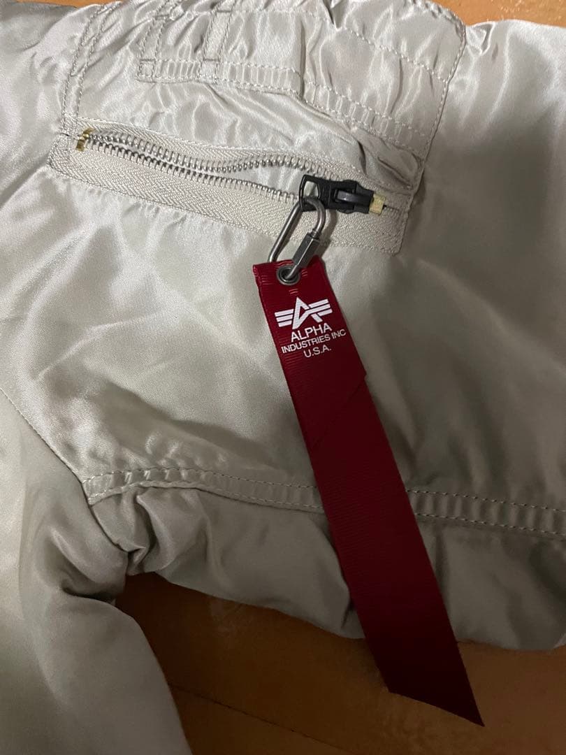 ALPHA MA-1 フライトジャケット シルバー