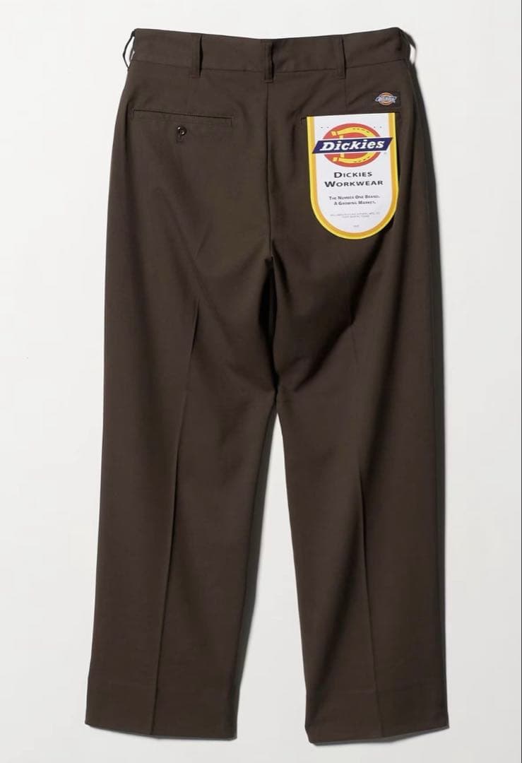 Dickies × green label TR プリーツワイドテーパードパンツ