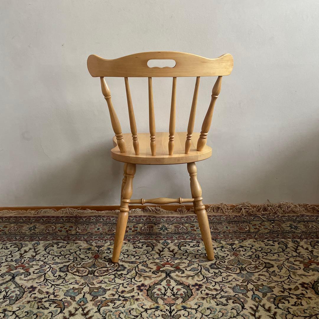 柏木工　ダイニングチェア　ウィンザーチェア　1脚　①